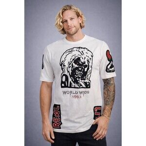 Iro Ochi Shirt Illuminati Hail Mary Graphic Large WorldWide Real 1993 A116 Y2K